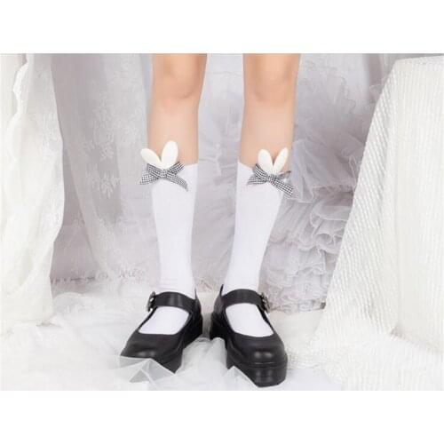 Harajuku Korean Cute Lolita rabbit ears bow Socks Anime Sweet Women Socks Kawaii Princess Stocking B726