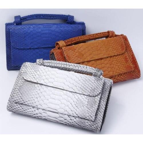 2021 New Fashion Women Office Lady snakeskin Leather Long Purse Clutch Business Wallet Bag Card Holder Big Capacity Wallet