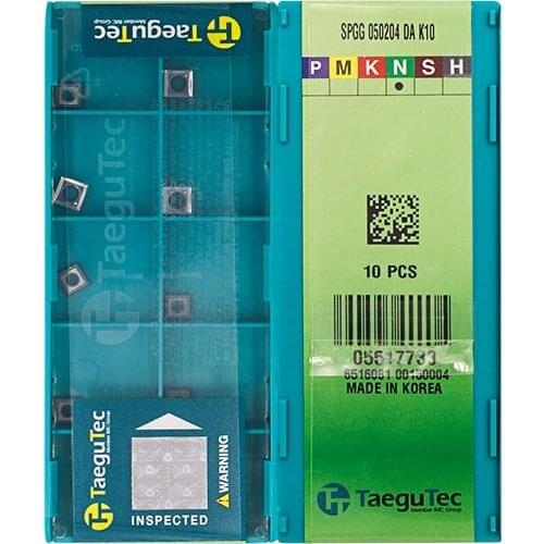 Original SPGG050204-DA K10 Carbide Inserts Milling Insert Lathe CNC Tools For Turning Insert