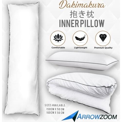 Arrowzoom 150 x 50 cm (59" x 19.6") or 160 x 50 cm (63" x 19.6") Dakimakura Hugging Body Inner Cushion Pillow