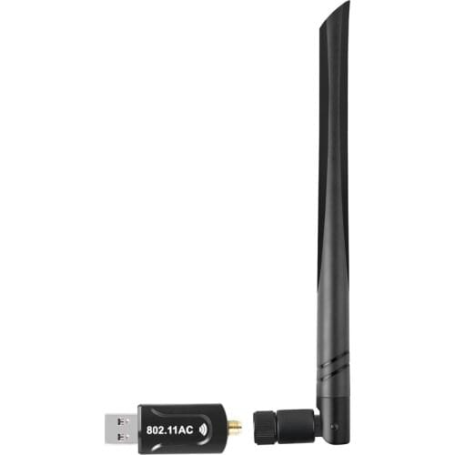 Portable wireless network card 5G dual frequency 1200Mbps driver-free USB network receiver