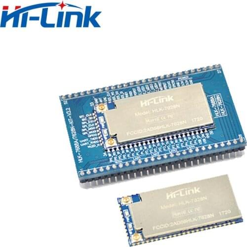 Hot Sales 2pcs Openwrt/Linux WiFi to Ethernet Router Module HLK-7628N with transfer board