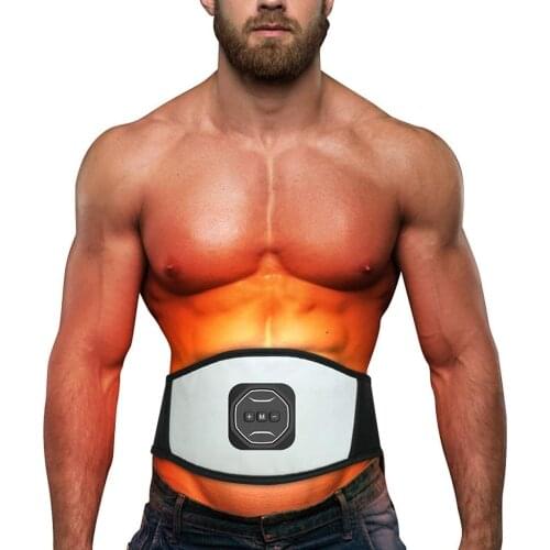 Abdominal Muscle Trainer EMS Abdominal Belt Electrical Stimulation Body Slimming Electric Exercise Machine Fitness Equipment