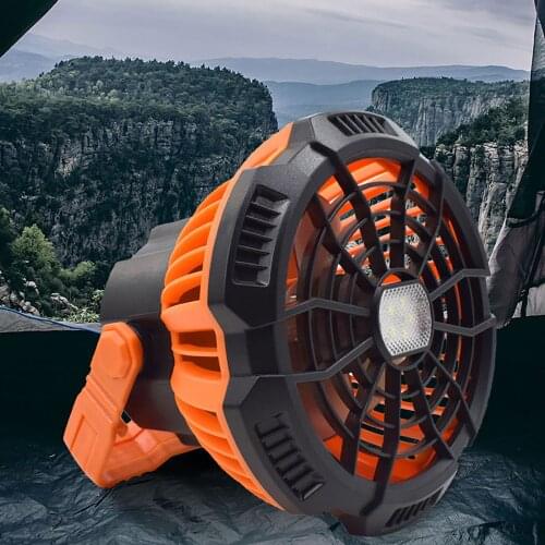 Outdoor Fan Lamp Usb Charging Student Tent Chandelier Camping Electric Fan Portable Camping Hanging Fan Tent Chandelier#g4