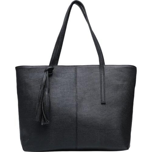 Vintage Women Leather Handbags Female Shoulder Bags Ladies Tote Soft Top-handle Bag for Women Casual Big Shopping Purse