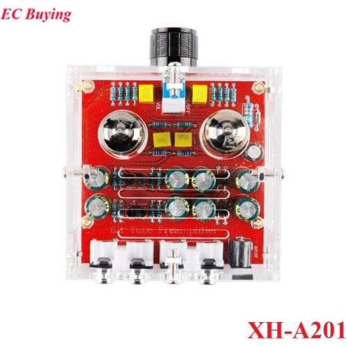 XH-A201 HiFi 6J1 Class A Bile Tube Preamplifier Amplifier Module Audio A Tone Power Board AC 12V