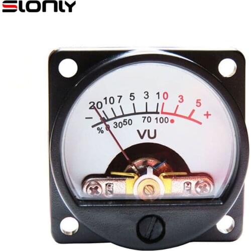 Y-34 VU Meter AC/DC 6-12V 50MA Radio DB Lamp Level Meter Head Tube Amplifier Accessories with Warm Backlight