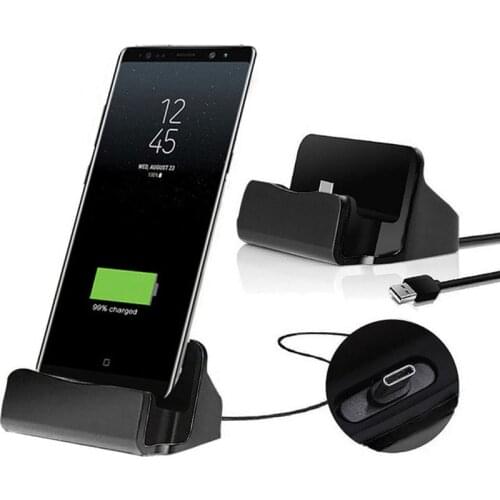 Charging Base Dock Station charger For Samsung galaxy J4 J6 A8 A8 PLUS 2018 A7 A9 J2 J3 J7 2018 S8 S9 PLUS Data Micro Usb Type C