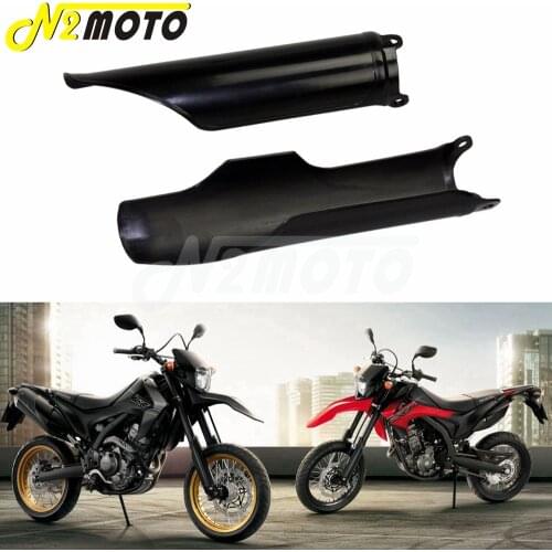 Black Front Fork Protector Covers Fork Guards For Honda CR125 CR250 CR500 CRF250R CRF450R Motocross Dirt Bike CR CRF 1993-2018
