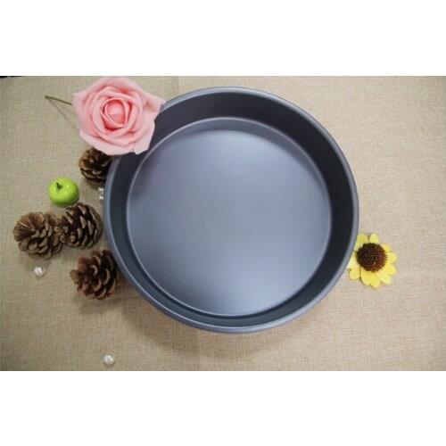 1PC 9 inch Non-stick Baking Pan Cake Mold Carbon Steel Pizza Pan DIY Cake Cookie Baking Tray Bakeware JC 0507