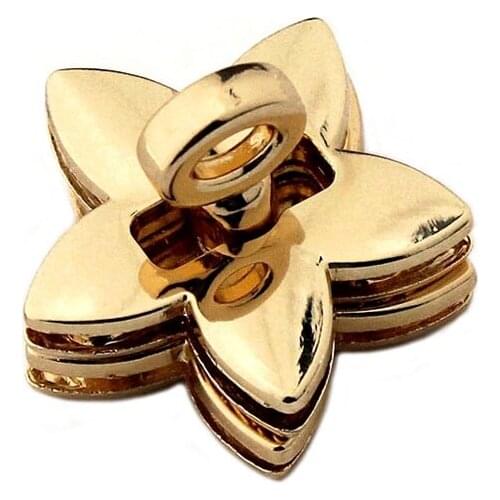 1pcs Zinc Alloy Star Shape Turn Lock New Style Twist Lock Clasp Leather Craft Women Bag Handbag Shoulder Bag Purse DIY Hardware