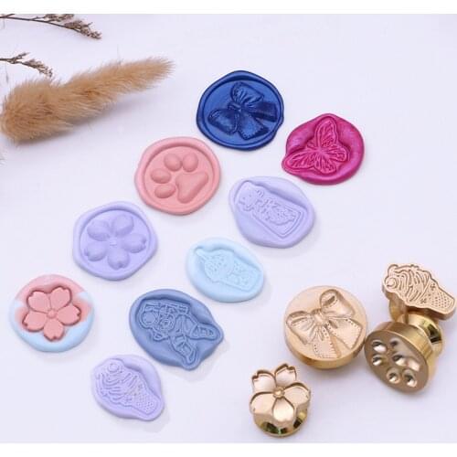 1pcs Plant Seal Flower Seal Wax Seal Stamp Animal Antique Sealing Wax Scrapbooking Stamps HEAD Wedding Decorative Invitation