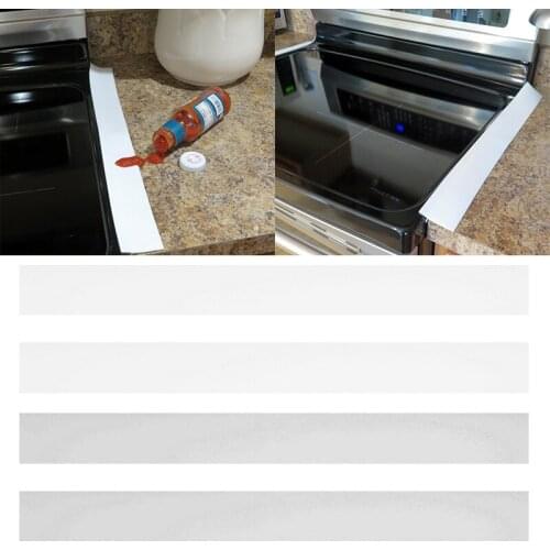 2pcs/lot Stove Counter Gap Cover Silicone Rubber Kitchen Oil-gas Slit Filler Heat Resistant Mat Oil Dust Water Seal