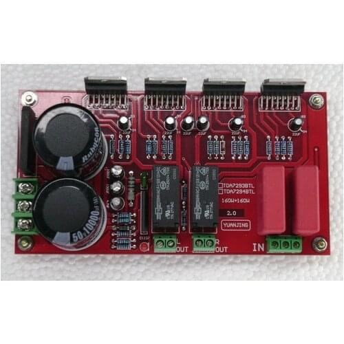 2018 TDA7294 BTL 150W+150W 4ohm Stereo + Speaker protected Completed board