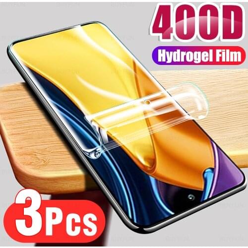 3Pcs Full Cover Soft Hydrogel Film For Xiaomi Poco M3 Pro 5G Screen Protection For Poko Poxo M3Pro 6.5" Protector Film Not Glass