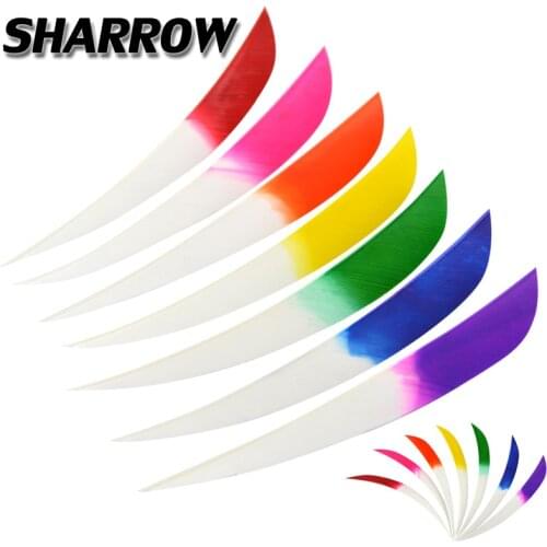 50pcs 5inch Arrow Feather 7color Archery Colorful Head staining Turkey Feather Fletching Arrow Hunting Shooting Accessories