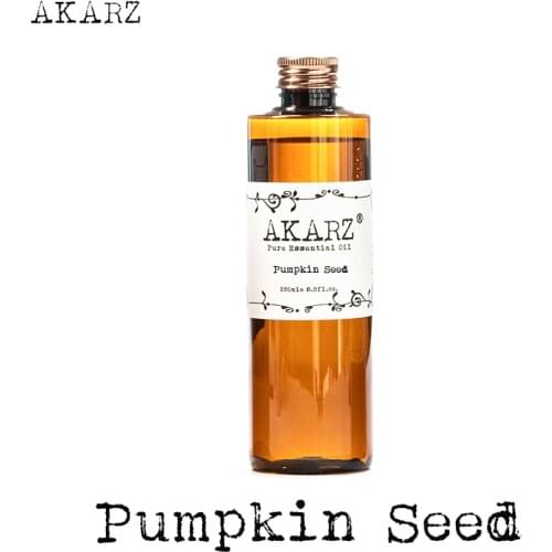 AKARZ Famous brand natural Pumpkin seed essential oil natural aromatherapy high-capacity skin body care massage spa