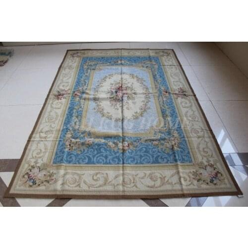 Free shipping 10K 5.5'x8'(167x243cm) handmade needlepoint woolen rugs carpets whoesale price 100% New Zealand Wool & Handmade