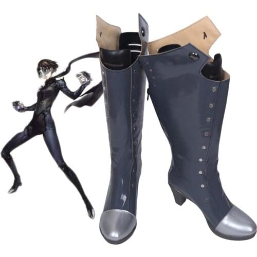Persona 5 Queen Makoto Niijima Battle Cosplay Boots Shoes Custom Made Any Size