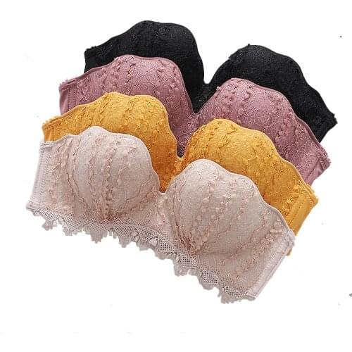 Lace Sexy Lingerie Push Up Women Bra Comfortable Breathable Wireless Bras Adjustable Female Bralette
