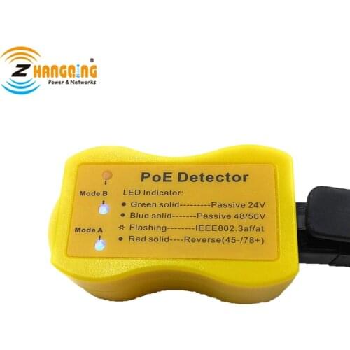 PoE Detector PoE Quickly identify Power over Ethernet with RJ45 indicates passive /802.3af/at; 24v/48v/56v used for PoE Injector