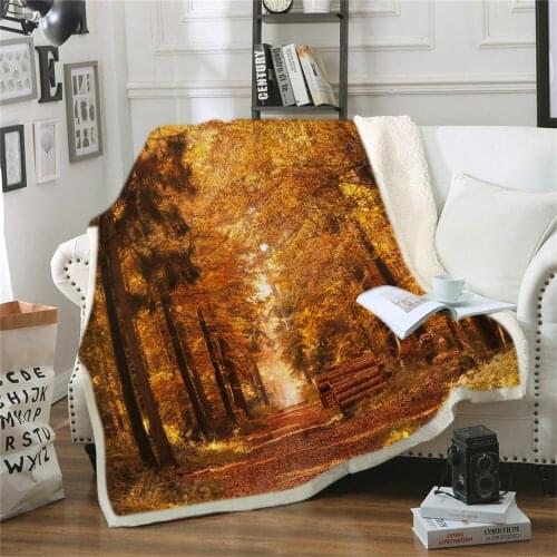 Tree Throw Blanket Kids Scenery 3D Print Movie Really Soft Anime Warm Couple Beds Quilt Travel Brand Picnic Fashion Office Adult