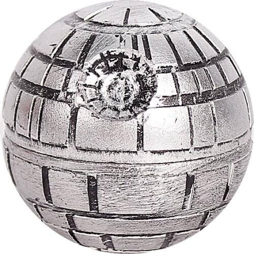 3parts 55mm Zinc Alloy Smoke Grinder Herb Manual Tobacco Crusher Metal Hand Muller Grinder for Smoking Accessories Erliao