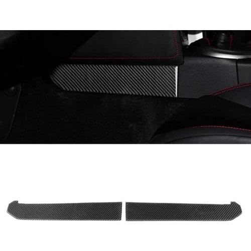 Carbon Fiber Console Gear Shift Panel Side Trim Decorative Cover Fit for Subaru 86 BRZ 13-20 automobiles accessories