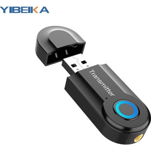 KOREED Bluetooth Transmitter 3.5 MM Jack Audio Adapter Wireless Bluetooth Stereo Audio Transmitter Adapter For PC TV Headset