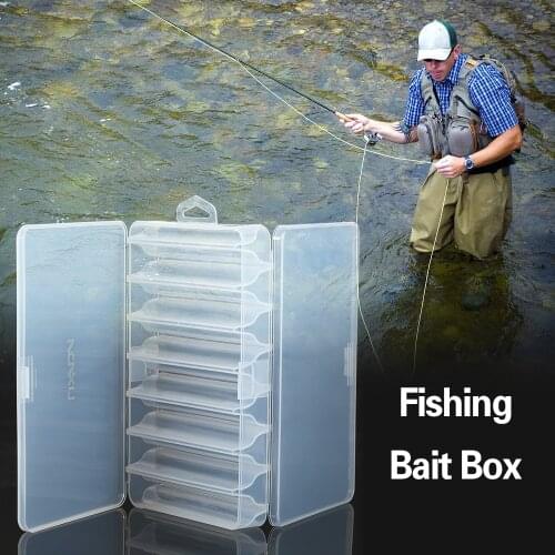 Fishing Lure Box 5 Compartment Fishing Bait Hooks Box Bait Storage Case Fishing Tool Tackle Organizer Sorting Box