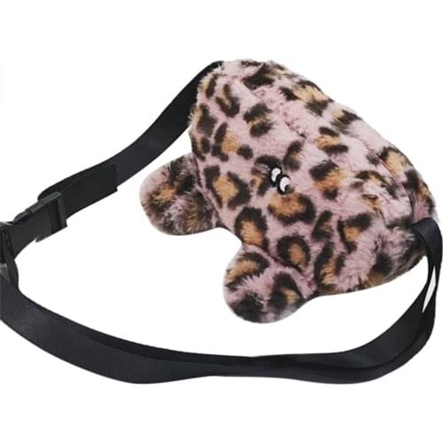 Child Girl Cute Cartoon Plush Backpacks Fashion Crossbody Messenger Shoulder Bag Purse Shoulder Bag Girls Crossbody Bag Gift