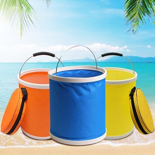 Multifunctional Collapsible Portable Travel Outdoor Wash Folding Bucket for Car Camping Hiking Travelling Fishing Washing