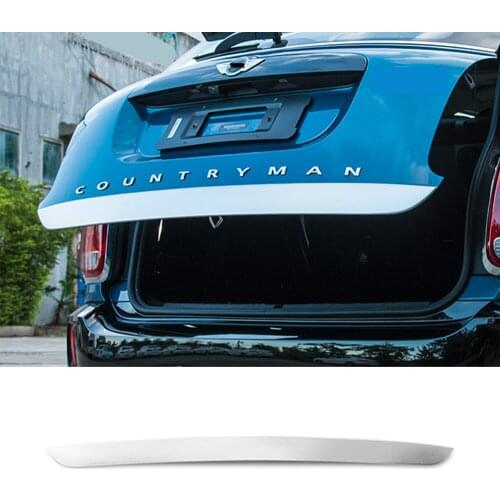 Stainless Steel Rear Trunk Tail Door Strip Lid Cover Trim for BMW MINI Cooper New Countryman F60 2017 2018 Tailgate Edge Cover