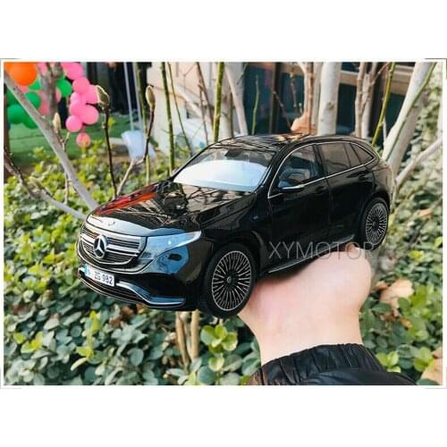 New 1:18 For Benz EQC 400 SYV Electric Diecast Car Model Toys Boys Girls Gifts Collection Ornament Display Black Metal Plastic