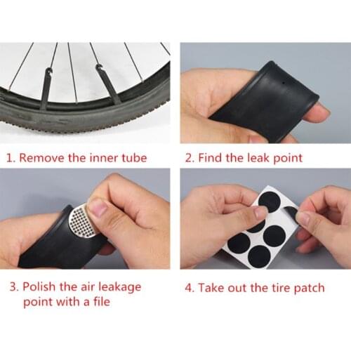 Bicycle Tire Repair Adhesive Patch No Need Glue Bike Inner Tire Glueless Patch X3UA