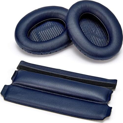 Premium Replacement QC35 / QC35 ii earpads and V2 QC35 / QC35 ii headband pad cushion Compatible with Bose QuietComfort 35