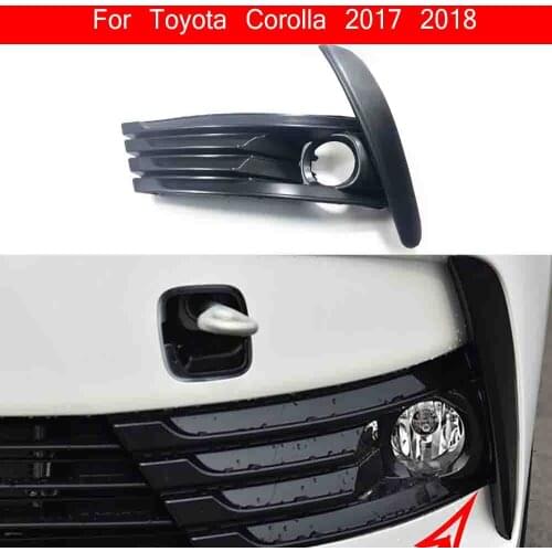 Fog Light Cover For Toyota Corolla 2017 2018 Fog Lamp Shell Vent Car Front Bumper Grille Driving Lamp Cover