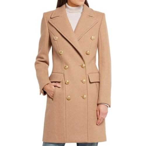 Ol Fashion Outerwear Long Coat Female Plus Size Overcoat Winter Coat Wool Women 2020 Autumn Winter Vintage Elegant Clothes Camel