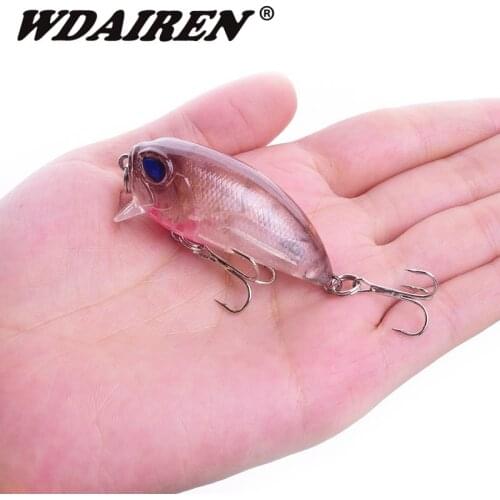 WDAIREN 50mm 7g Crankbaits Fishing Lures Artificial Hard Crank Baits Fishing Minnow Wobblers Pesca Bass Carp Fishing Bait