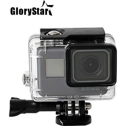 Tempered Glass Waterproof Diving 150ft Housing Protector Case Cover For Gopro Hero 6 5 Action Camera Go Pro Accessories