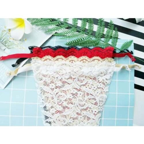 1pcs Modesty Panel - Black Lace Bra Insert - Instant Camisole Chest Cover Up