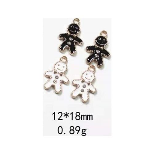 10pcs/Lot New Enamel Jewelry Lovely Match Man Alloy Pendants Headdress Earring Necklace Bracelet Accessories For Jewelry Making