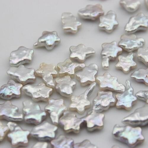 12-16mm Big Size Natural Freshwater Pearl Beads, Loose Star Shape Pearl Baroque Beads, Fashion Women Jewelry DIY Accessories