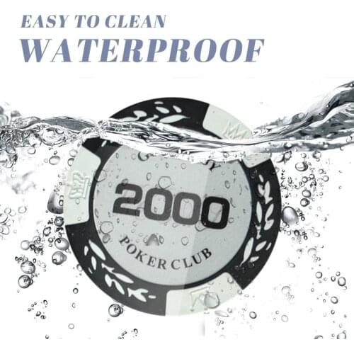 25PCS/Lot Texas Hold'em Clay Poker Chip Sets Mahjong Game Poker Game Coin Professional Customizable Poker Chip Factory Wholesale