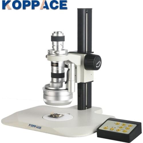 KOPPACE 23X-153X 3D Industrial Microscope Lens 360 Degrees Automatic Rotation Lens 20mm Working Distance With Bracket