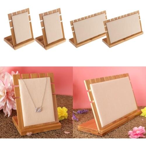 4x Multi-functional Jewelry Holder Wood Jewelry Display Rack Jewelry Organizer Holder for Necklace Bracelets Earrings Rings
