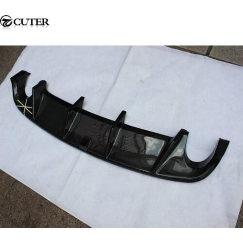Golf 6 MK6 GTI JSK style Carbon Fiber Rear Bumper Diffuser Lip Bilateral single out For VW Golf 6 MK6 GTI bumper 2010-2013