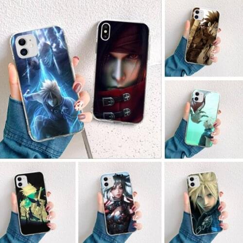 Final Fantasy VII FF7 Anime Luxury Phone Case for iPhone 11 pro XS MAX 8 7 6 6S Plus X 5S SE 2020 XR cover