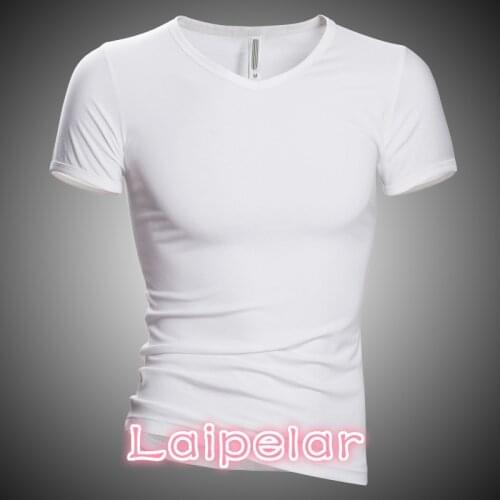 Mens T Shirt Laipelar High Quality Men Casual Undershirt Solid Cotton Hip Hop T-shirt Fitness Tshirt Homme Brand Clothing