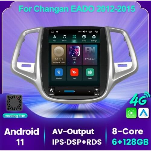 MEKEDE 6+128G Android 11 for Changan EADO 2012 2013 2014 2015 Tesla Type Multimedia Stereo Car DVD Player Navigation GPS Carplay